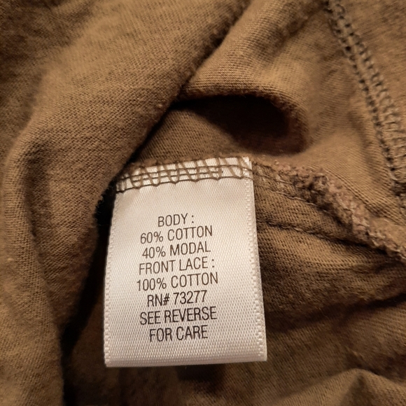 Apt. 9 Olive Green Pieced Crocheted Tank Top Size Large - Picture 5 of 9